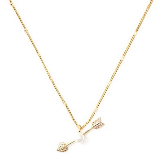 KATE SPADE • Love Game Pearl Arrow Pendant Necklace - Picture 1 of 6